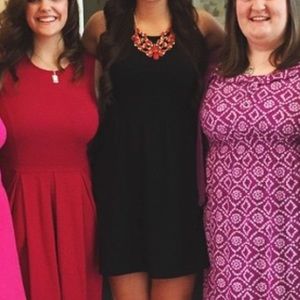 Old Navy black fitted top dress